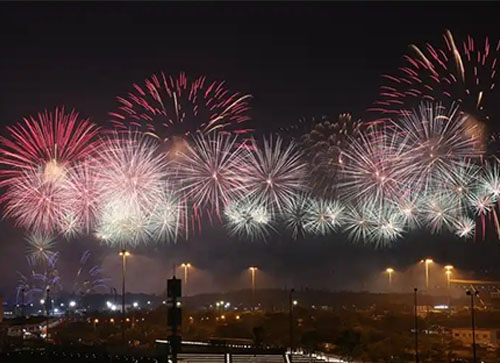 林周县焰火晚会